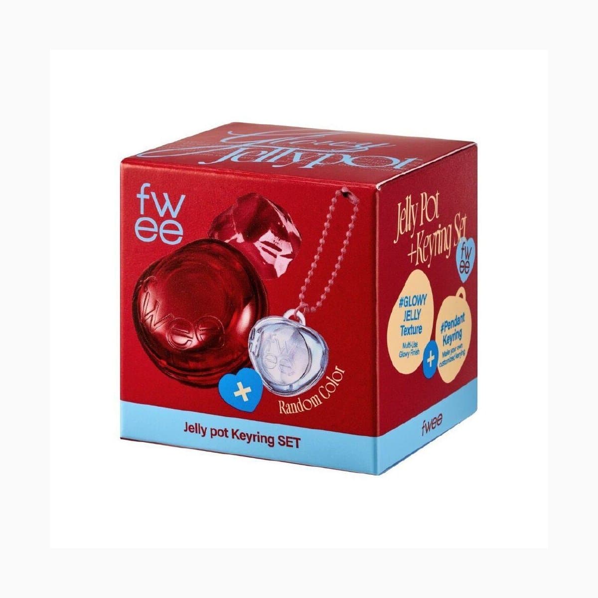 (GL)fwee LIP&CHEEK GLOWY JELLY POT JR02 SOUR GUMMY 4g+PENDANT KEYRING