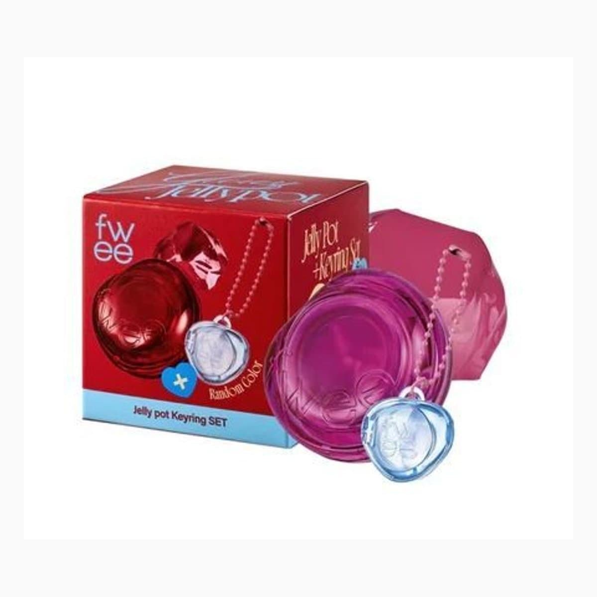 (GL)fwee LIP&CHEEK GLOWY JELLY POT JM02 BERRY JAM 4g+PENDANT KEYRING