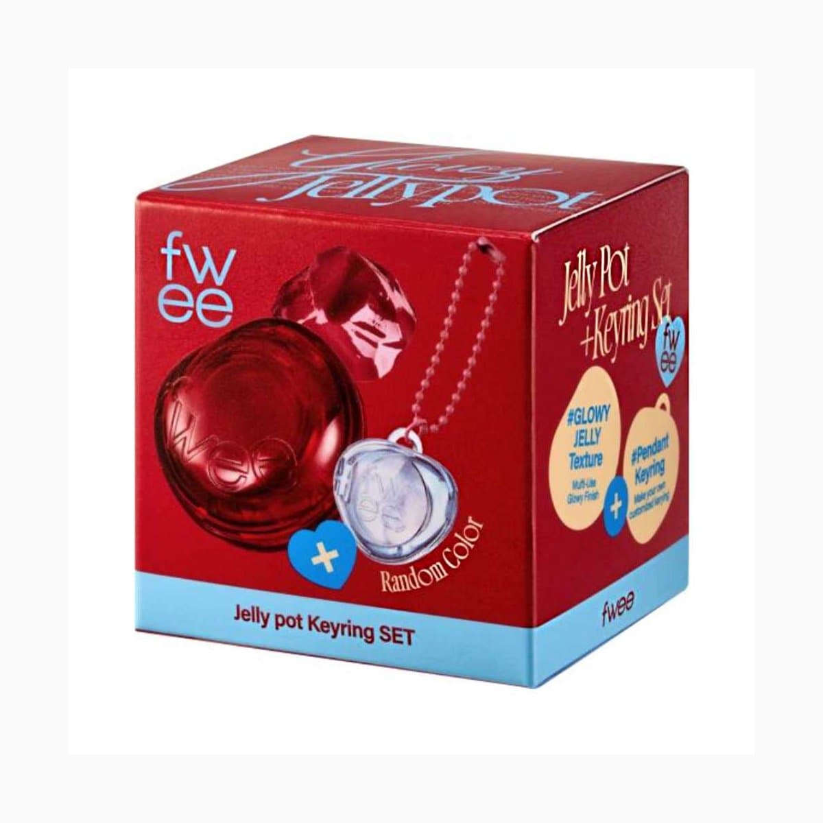 (GL)fwee LIP&CHEEK GLOWY JELLY POT JC03 JUICY PUNCH 4g+PENDANT KEYRING