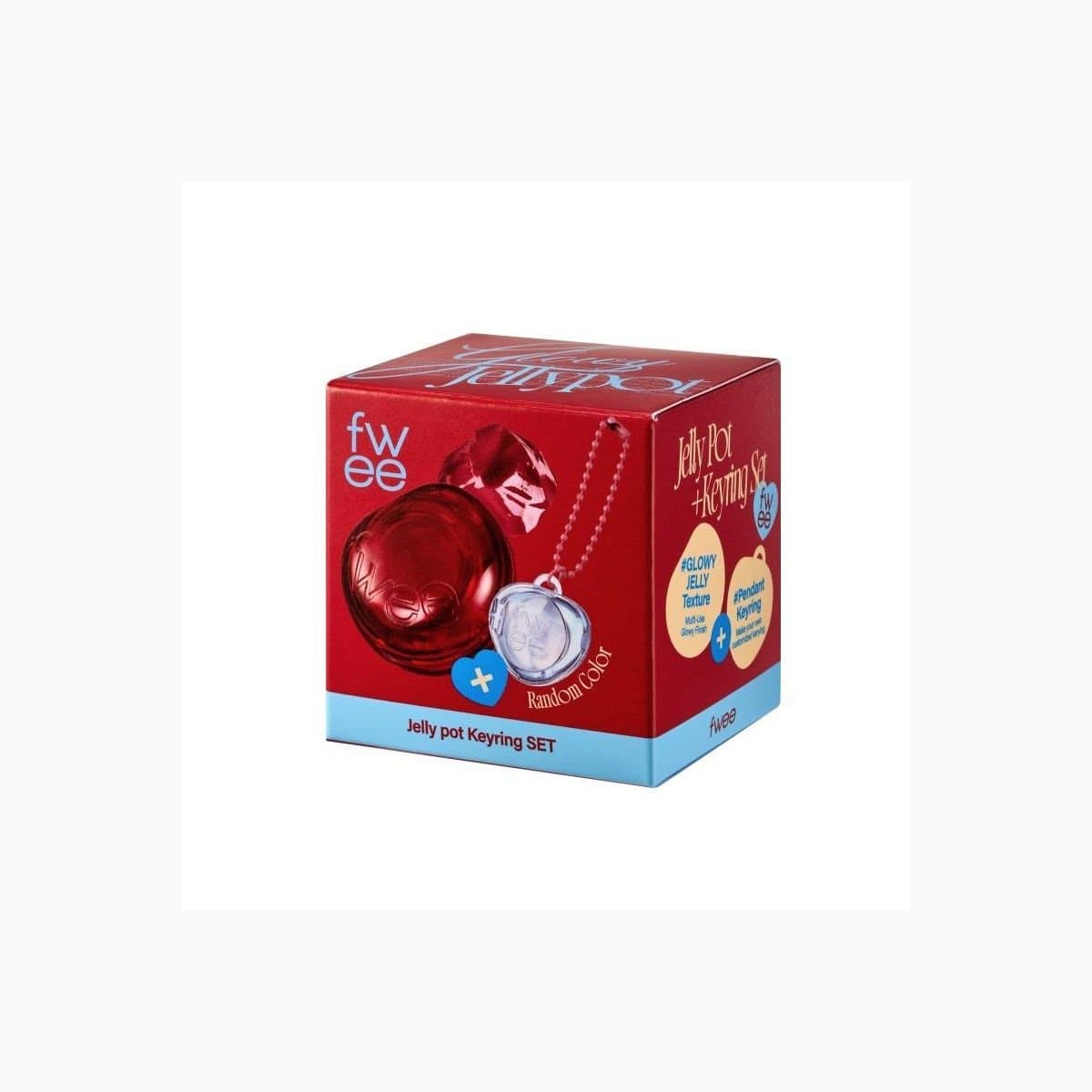 (GL)fwee LIP&CHEEK GLOWY JELLY POT JR03 CHERRY PPO 4g+PENDANT KEYRING