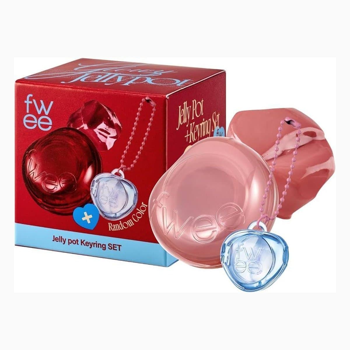 (GL)fwee LIP&CHEEK GLOWY JELLY POT JN03 CUSTARD 4g+PENDANT KEYRING