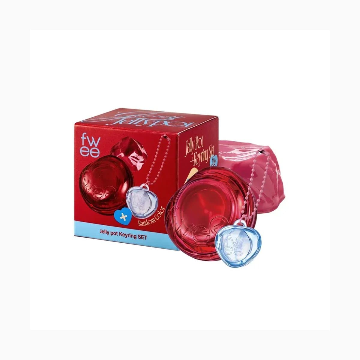 (GL)fwee LIP&CHEEK GLOWY JELLY POT JS03 COUVERTURE 4g+PENDANT KEYRING