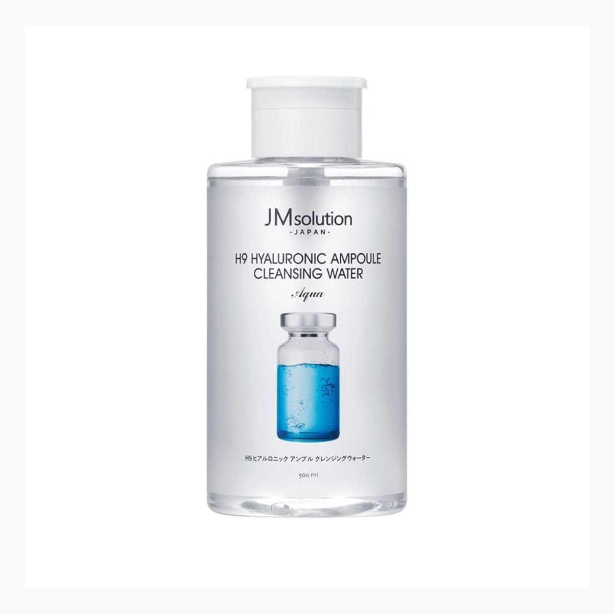 JMSOLUTION JAPAN H9 HYALURONIC AMPOULE CLEANSING WATER AQUA 850ML