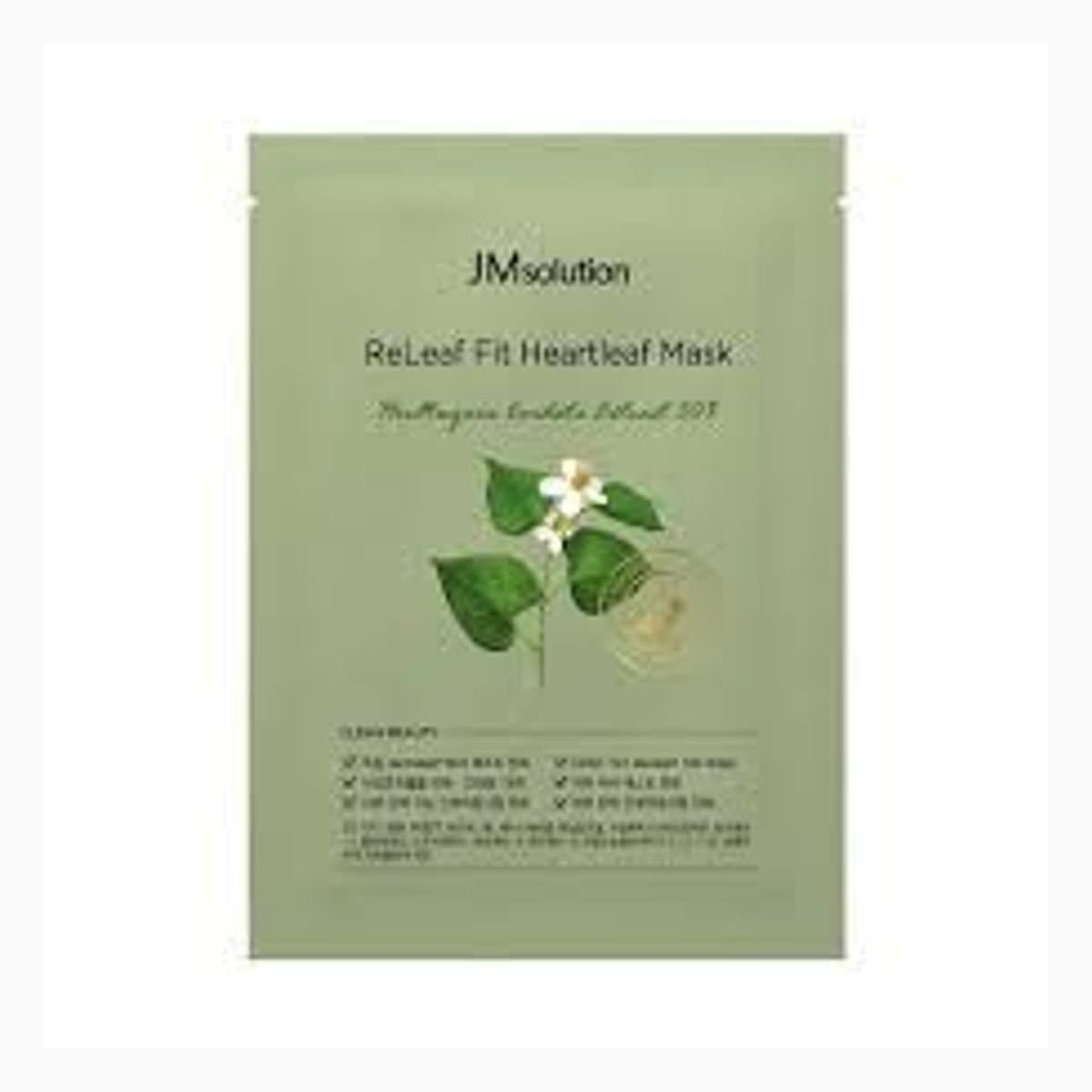 JMSOLUTION RELEAF FIT HEARTLEAF MASK
