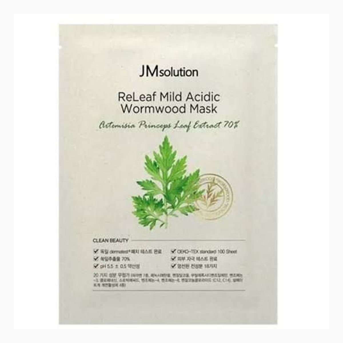 JMSOLUTION RELEAF MILD ACIDIC WORMWOOD MASK