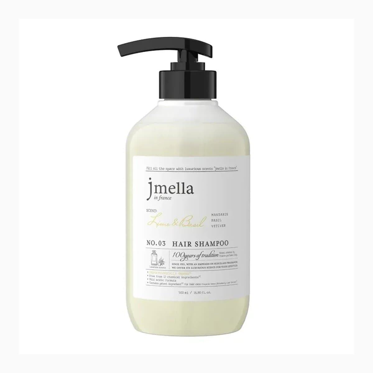 JMELLA IN FRANCE LIME & BASIL HAIR SHAMPOO 500 ml