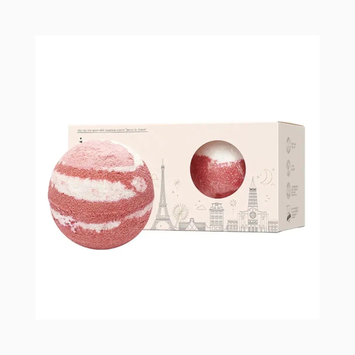 JMELLA IN FRANCE SPARKLING ROSE BATH BOMB 200g 2ea