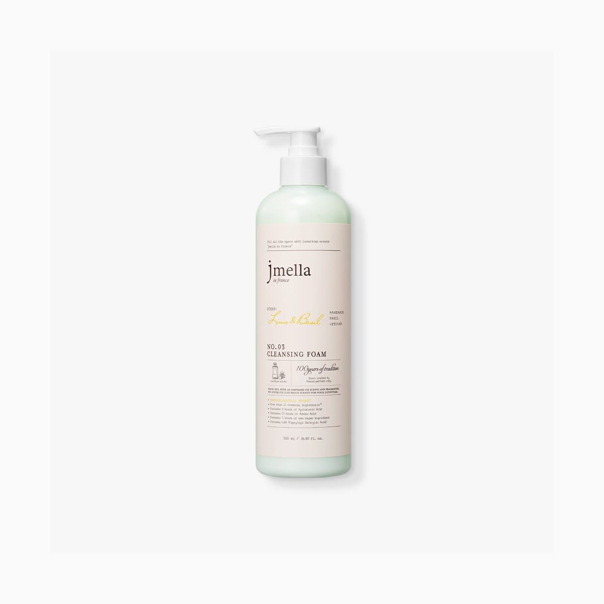 J.mella In France Lime & Basil cleansing foam 500ml