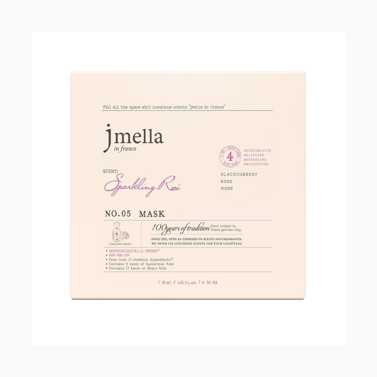 J.MELLA IN FRANCE SPARKLING ROSÉ MASK 30ml 50ea