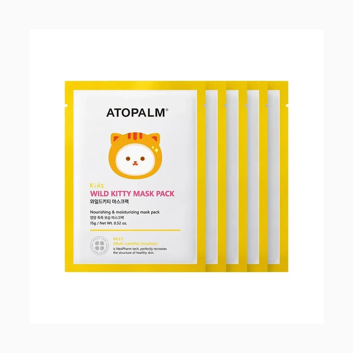 ATOPALM Wild Kitty Mask Pack Kids 15g*5ea(BOX)