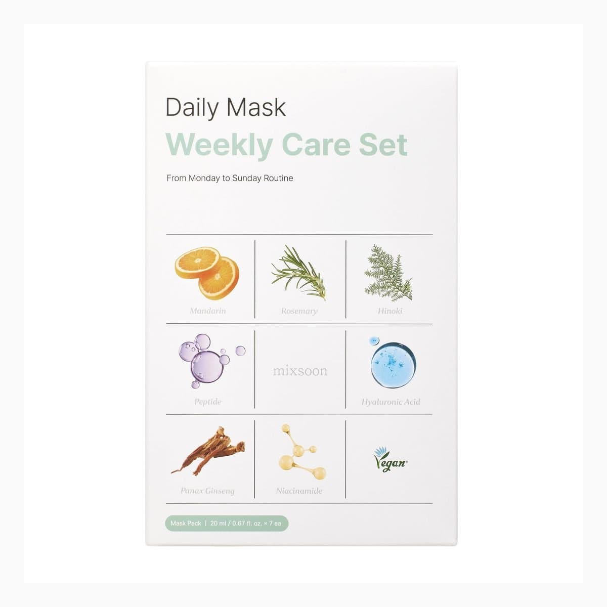 Daily Mask Weekly Care Set
