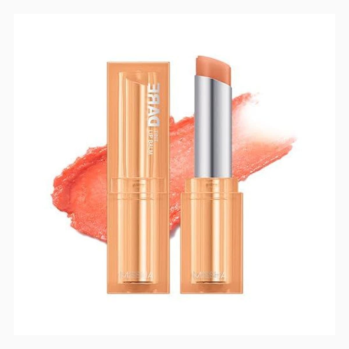 MISSHA DARETINT_LIP_BALM_CORAL_LOOK