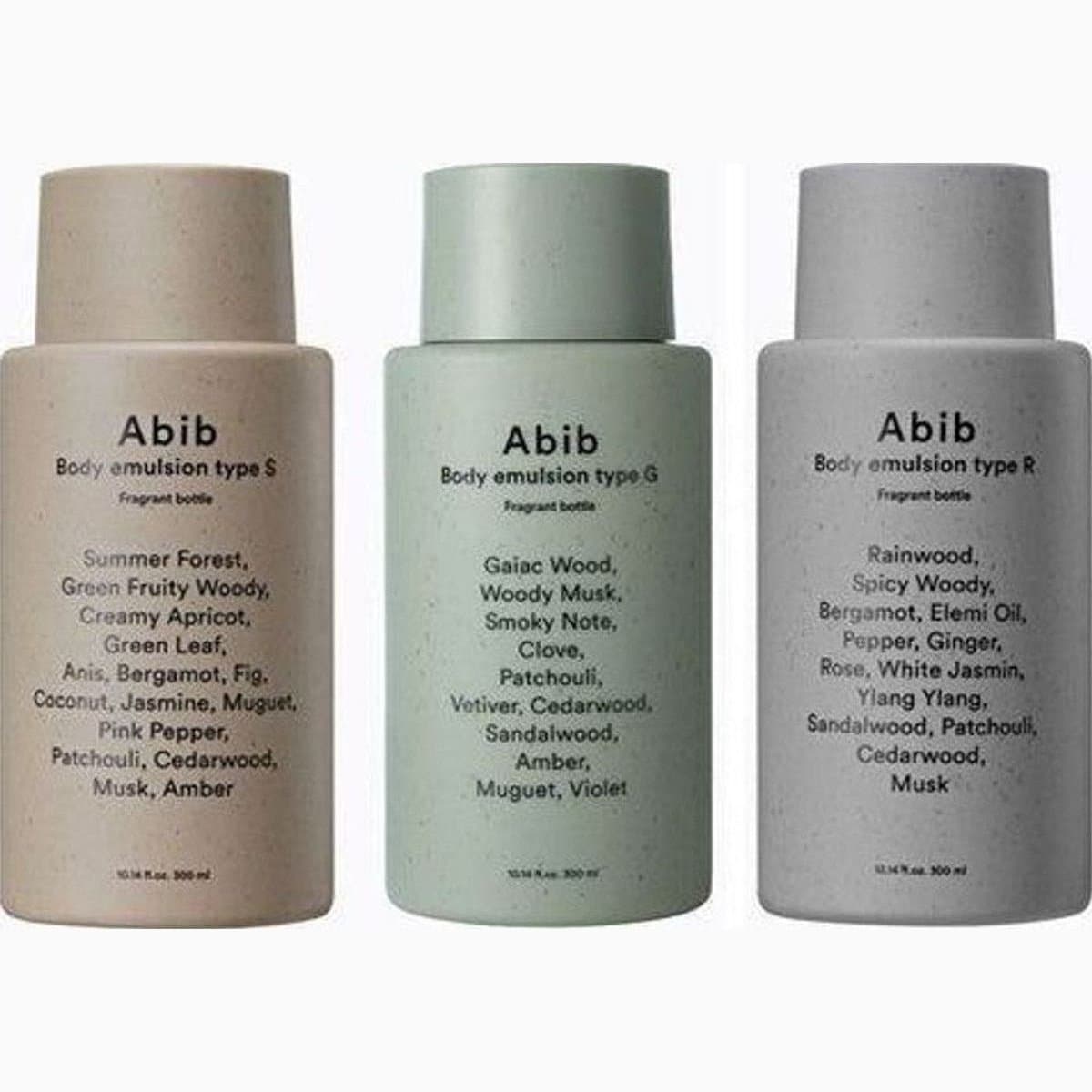 Abib Body emulsion type S
fragrant bottle