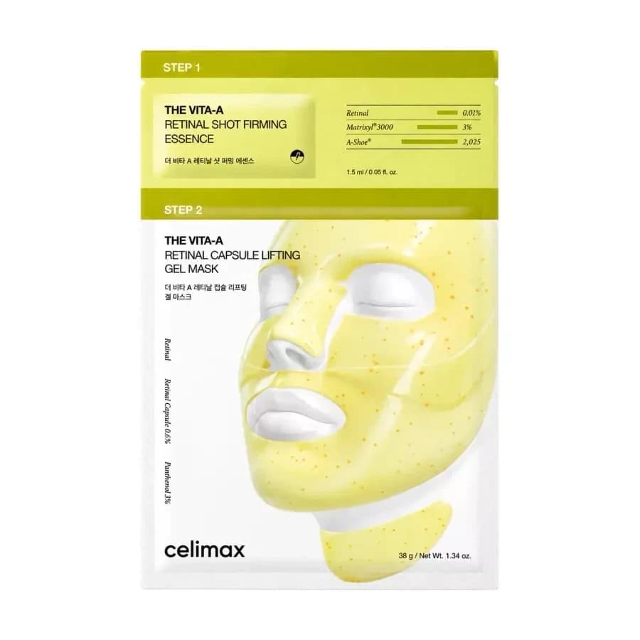 CELIMAX THE VITA-A RETINAL SHOT TIGHTENING 2-STEP GEL MASK 4EA