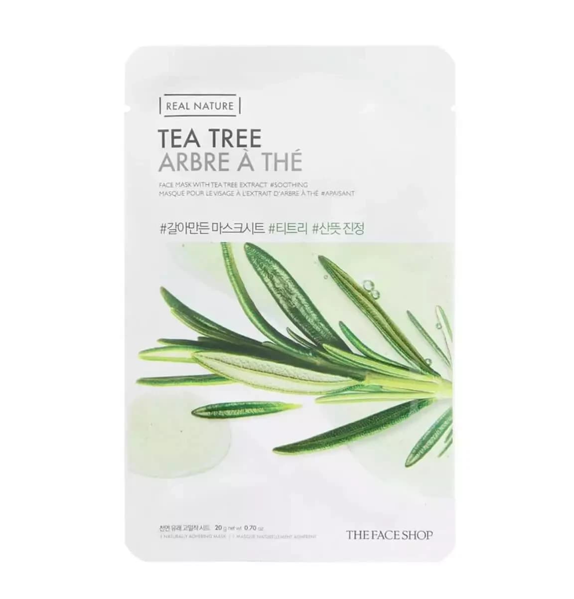 REAL NATURE.TEA TREE FACE MASK