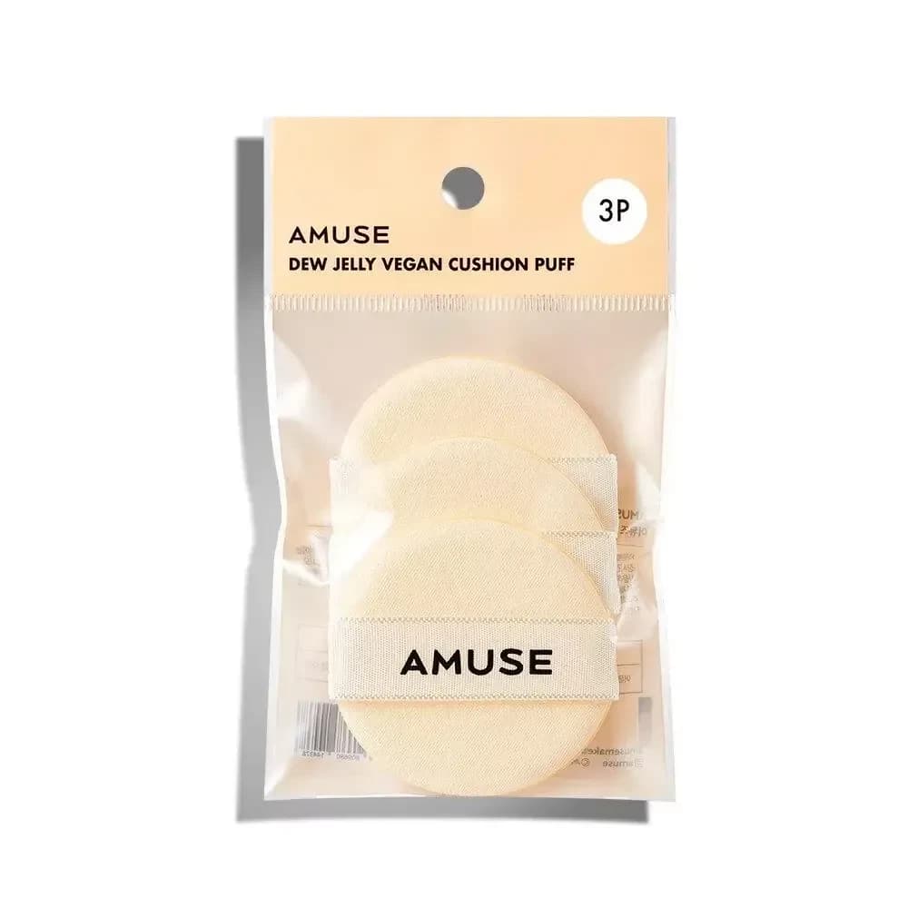 AMUSE DEW JELLY VEGAN CUSHION PUFF 3P