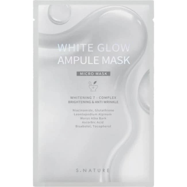 S.NATURE WHITE GLOW AMPULE MASK