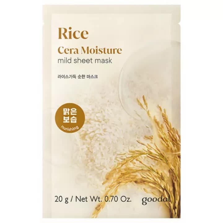 GOODAL RICE CERA MOISTURE MILD SHEET MASK