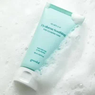 GOODAL HOUTTUYNIA CORDATA HYALURON SOOTHING PORE CLEANSING FOAM