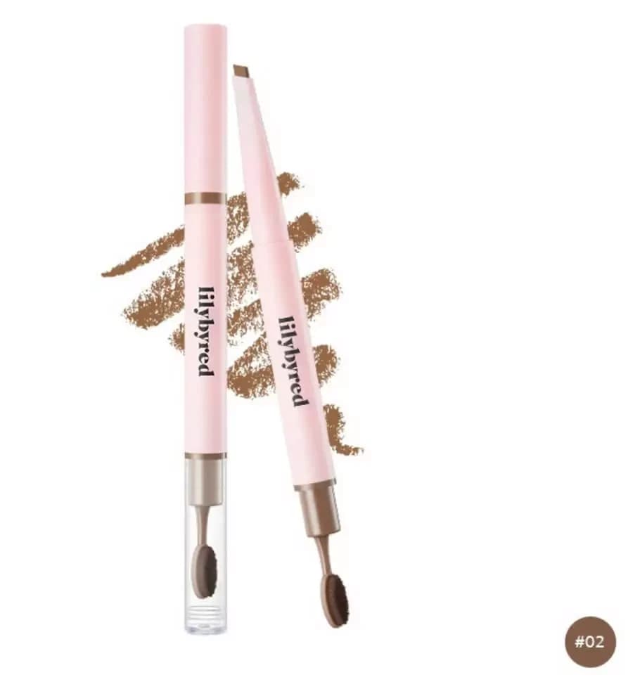 lilybyred Hard Flat Brow Pencil 02 #Medium Brown