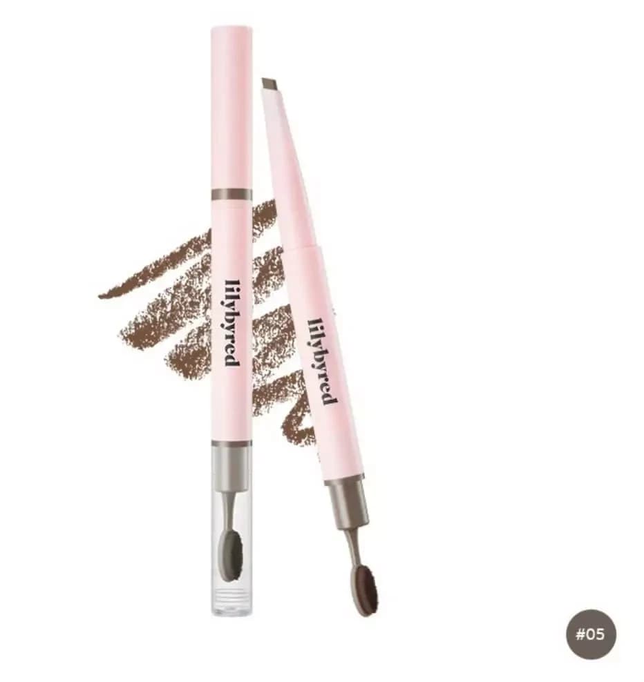 lilybyred Hard Flat Brow Pencil 05 #Ash Brown