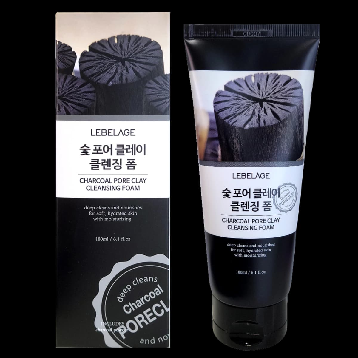 Charcoal Pore Clay Cleansing Foam