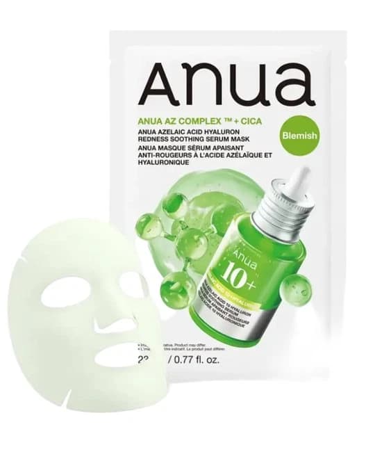 ANUA AZELAIC ACID HYALURON REDNESS SOOTHING SERUM MASK