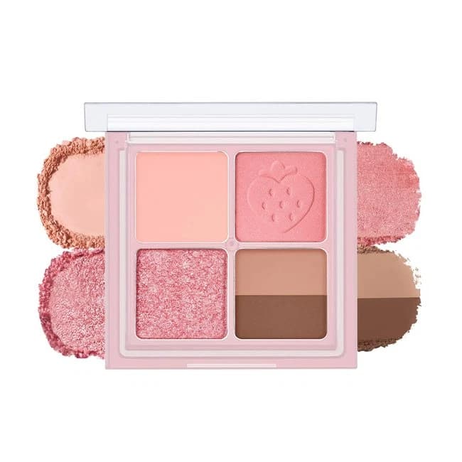 PERIPERA INK POCKET SHADOW PALETTE 07 SPRING STRAWBERRIES IN THE SUN