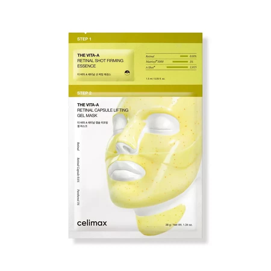 CELIMAX THE VITA-A RETINAL SHOT TIGHTENING 2-STEP GEL MASK 1EA