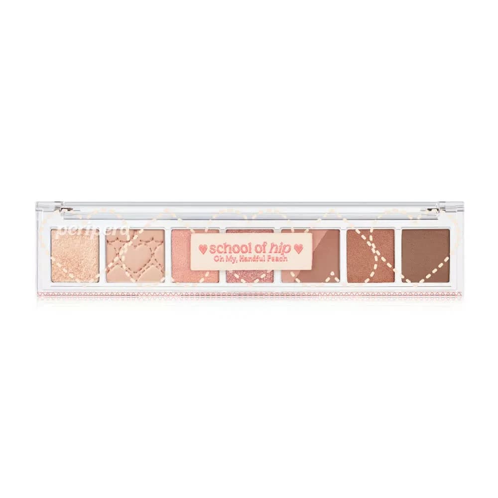 PERIPERA ALL TAKE MOOD PALETTE 09 OH MY, HANDFUL PEACH