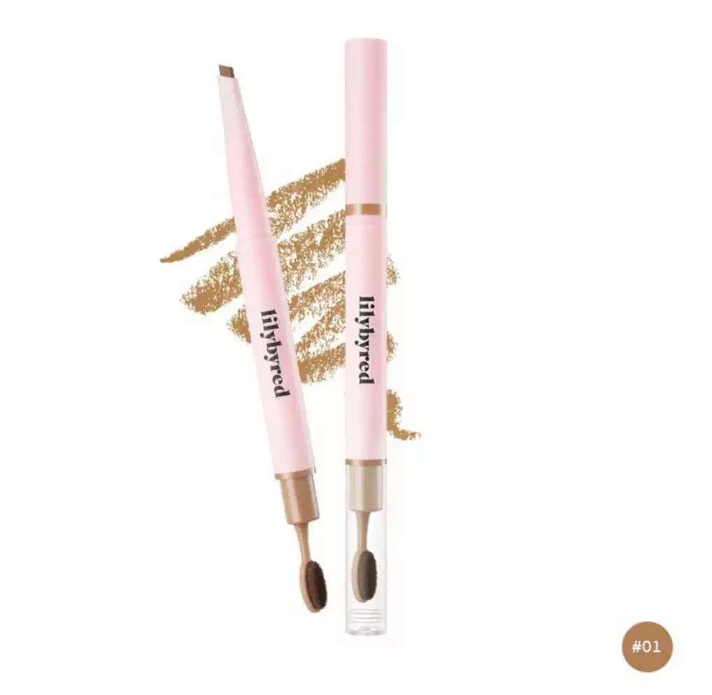 lilybyred Hard Flat Brow Pencil 01 #Light Brown
