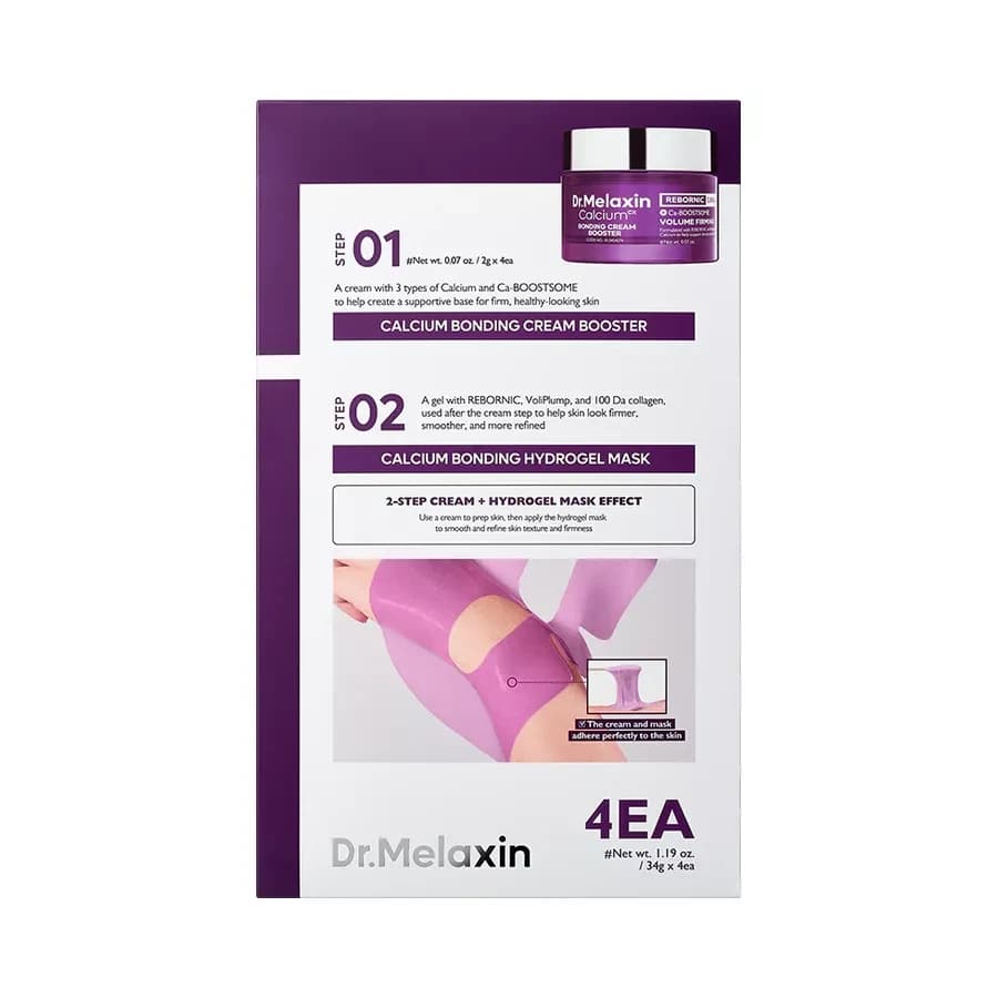 Dr.Melaxin CALCIUM BONDING CREAM HYDROGEL MASK 2g+34g 4ea