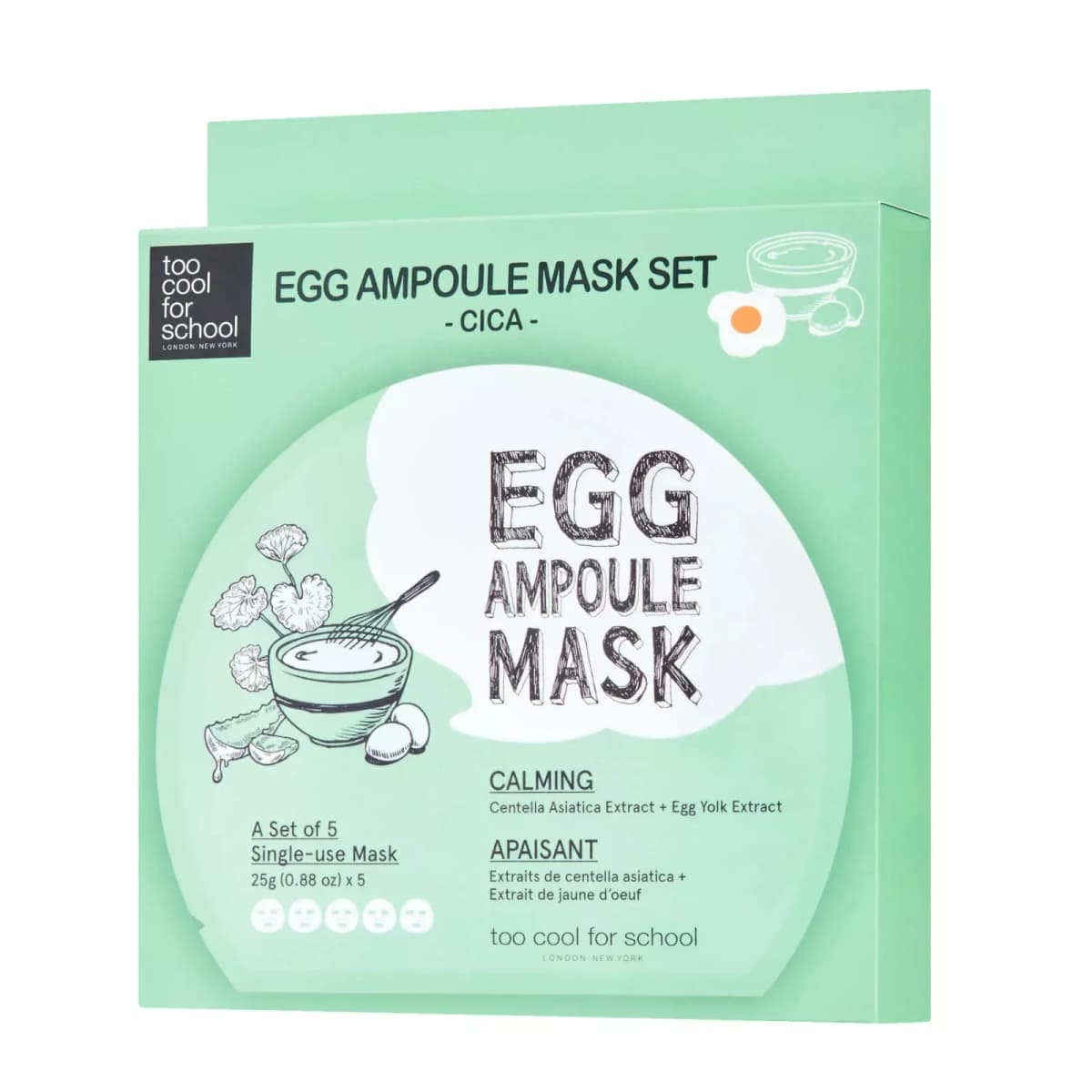 EGG AMPOULE MASK CICA SET