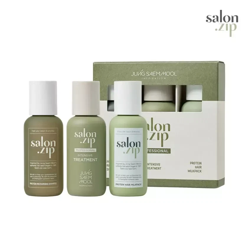 Salon.zip Mini Trial Kit (Shampoo, Treatment, Milk Pack)
