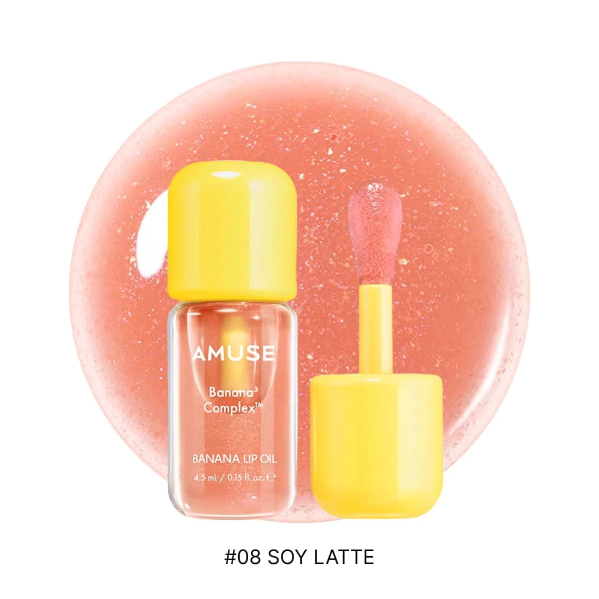 AMUSE Banana Lip Oil 08 Soy Latte