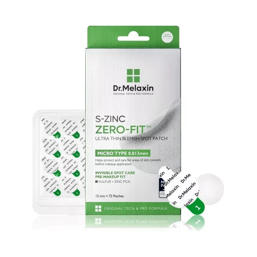Dr.Melaxin S-ZINC ZERO-FIT ULTRA THIN SPOT PATCH (12mmX72patches)