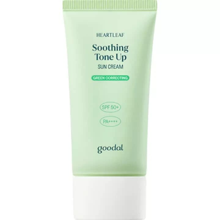 GOODAL HEARTLEAF SOOTHING GREEN TONE UP SUN CREAM SPF 50+ PA++++