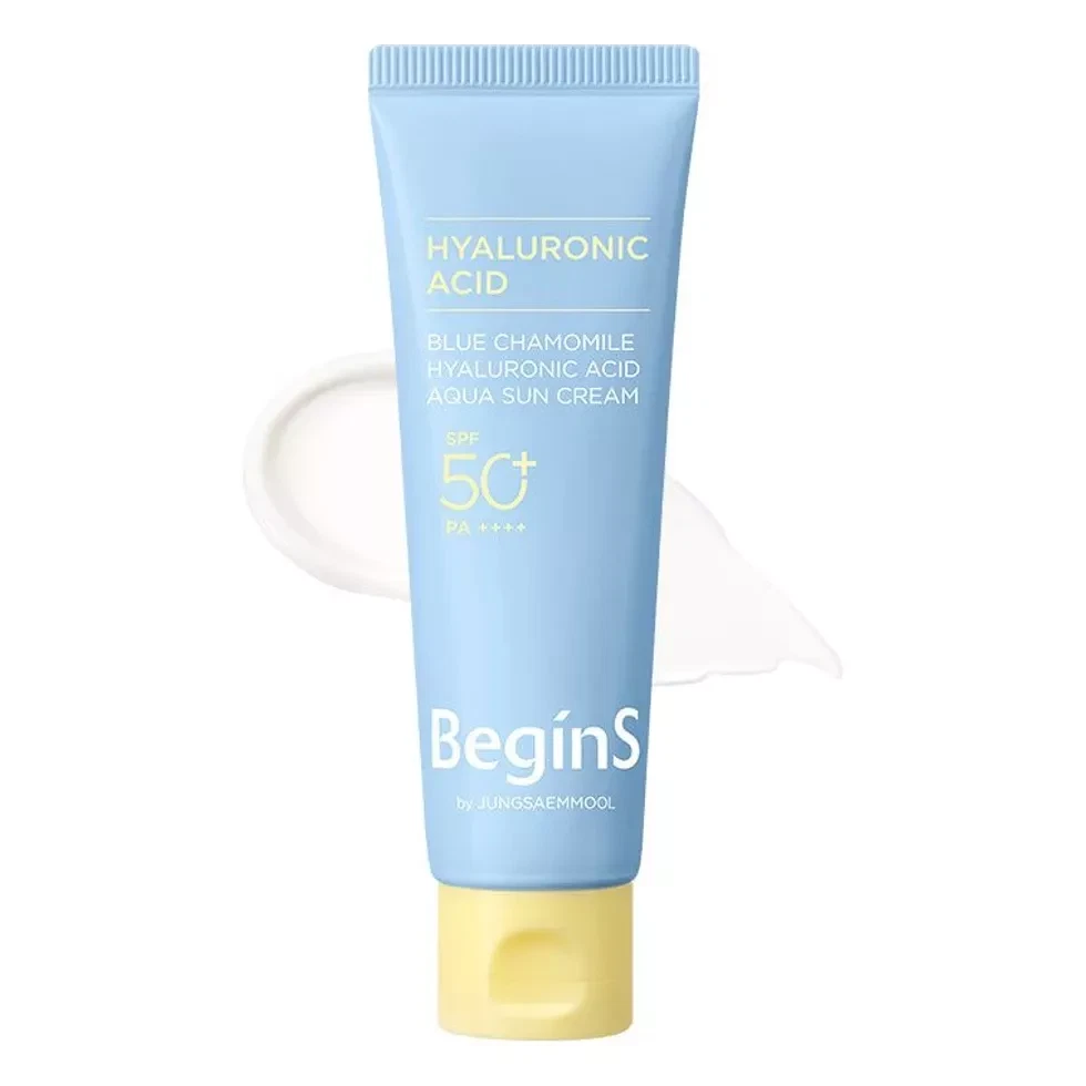 BeginS by JUNGSAEMMOOL Blue Chamomile Hyaluronic Acid Aqua Sun Cream