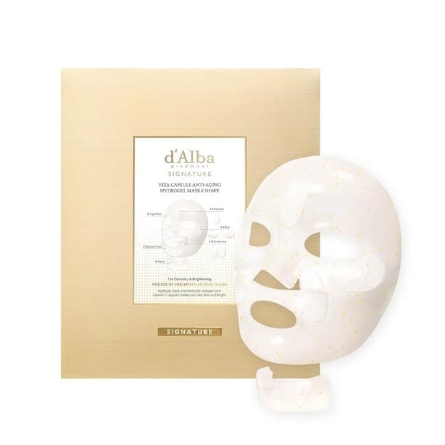 d'Alba Signature Vita Capsule Anti-Aging Hydrogel Mask 8 Shape 1box